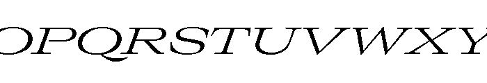 GTCanon LExpandedLightItalic Font UPPERCASE