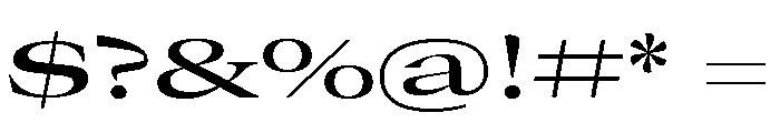GTCanon LExpandedMedium 2 Font OTHER CHARS