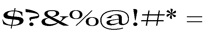 GTCanon LExpandedMedium Font OTHER CHARS