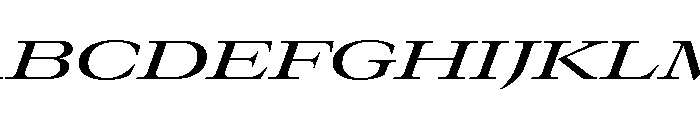 GTCanon LExpandedMediumItalic Font UPPERCASE