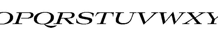 GTCanon LExpandedMediumItalic Font UPPERCASE