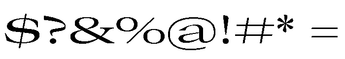 GTCanon LExpandedRegular 2 Font OTHER CHARS