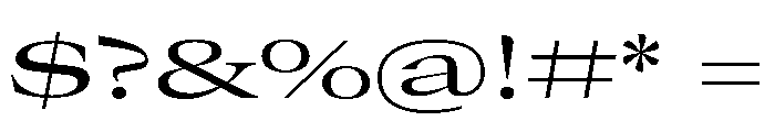 GTCanon LExpandedRegular Font OTHER CHARS