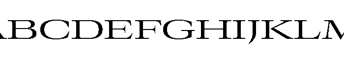 GTCanon LExpandedRegular Font UPPERCASE