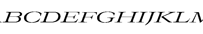 GTCanon LExpandedRegularItalic Font UPPERCASE