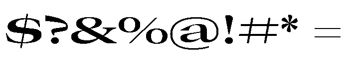 GTCanon LExpandedSemibold 2 Font OTHER CHARS