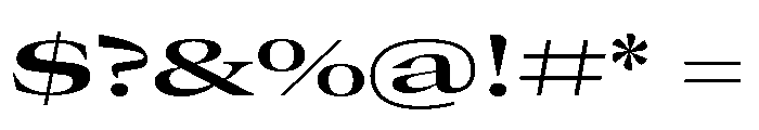GTCanon LExpandedSemibold Font OTHER CHARS