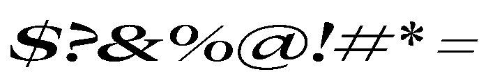 GTCanon LExpandedSemiboldItalic 2 Font OTHER CHARS