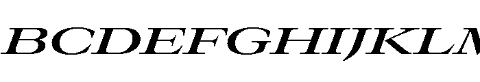 GTCanon LExpandedSemiboldItalic 2 Font UPPERCASE