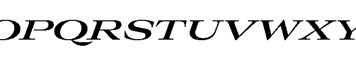 GTCanon LExpandedSemiboldItalic 2 Font UPPERCASE