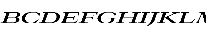 GTCanon LExpandedSemiboldItalic Font UPPERCASE