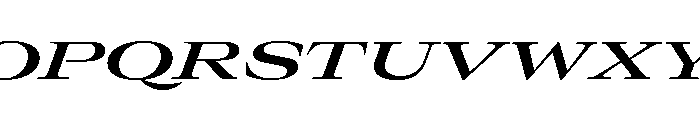 GTCanon LExpandedSemiboldItalic Font UPPERCASE