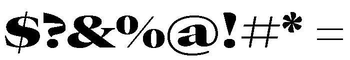 GTCanon LExtendedBlack 2 Font OTHER CHARS