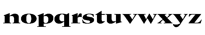 GTCanon LExtendedBlack 2 Font LOWERCASE