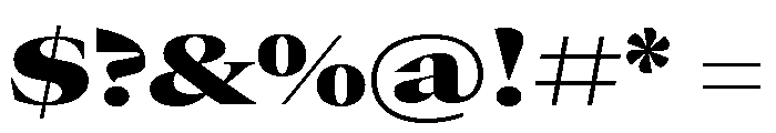 GTCanon LExtendedBlack Font OTHER CHARS