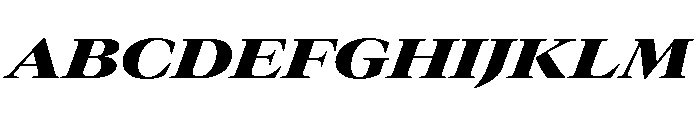 GTCanon LExtendedBlackItalic Font UPPERCASE