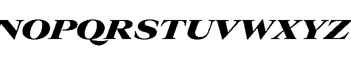 GTCanon LExtendedBlackItalic Font UPPERCASE