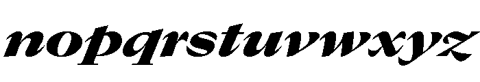 GTCanon LExtendedBlackItalic Font LOWERCASE