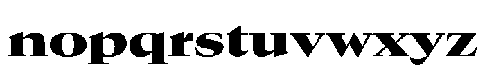 GTCanon LExtendedBlack Font LOWERCASE
