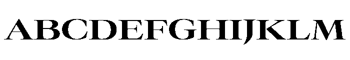 GTCanon LExtendedBold 2 Font UPPERCASE