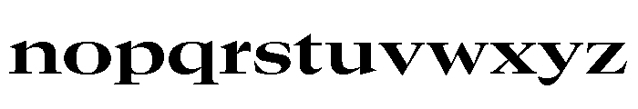 GTCanon LExtendedBold 2 Font LOWERCASE