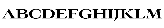 GTCanon LExtendedBold Font UPPERCASE