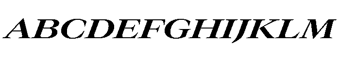GTCanon LExtendedBoldItalic Font UPPERCASE