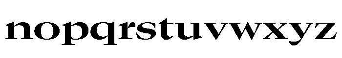 GTCanon LExtendedBold Font LOWERCASE