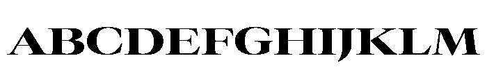 GTCanon LExtendedHeavy Font UPPERCASE
