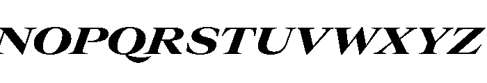 GTCanon LExtendedHeavyItalic 2 Font UPPERCASE