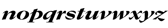 GTCanon LExtendedHeavyItalic 2 Font LOWERCASE