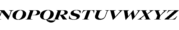 GTCanon LExtendedHeavyItalic Font UPPERCASE