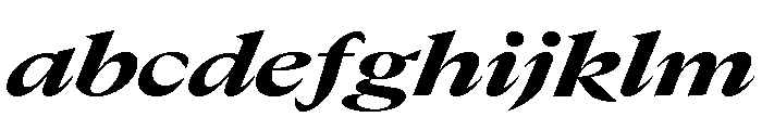 GTCanon LExtendedHeavyItalic FONT