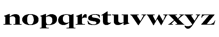 GTCanon LExtendedHeavy Font LOWERCASE