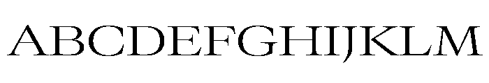 GTCanon LExtendedLight 2 Font UPPERCASE