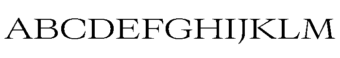 GTCanon LExtendedLight Font UPPERCASE
