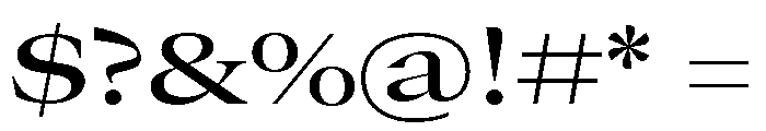 GTCanon LExtendedMedium Font OTHER CHARS