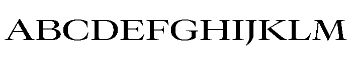 GTCanon LExtendedMedium Font UPPERCASE