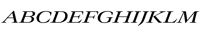 GTCanon LExtendedMediumItalic 2 Font UPPERCASE