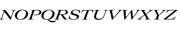 GTCanon LExtendedMediumItalic 2 Font UPPERCASE