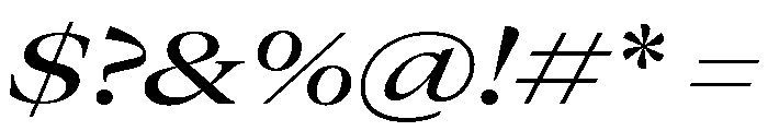 GTCanon LExtendedMediumItalic Font OTHER CHARS