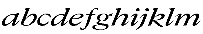 GTCanon LExtendedMediumItalic FONT