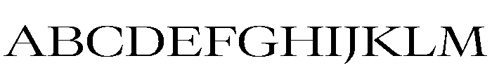 GTCanon LExtendedRegular 2 Font UPPERCASE