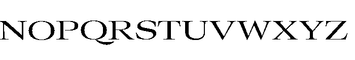 GTCanon LExtendedRegular 2 Font UPPERCASE