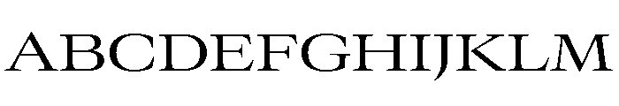 GTCanon LExtendedRegular Font UPPERCASE