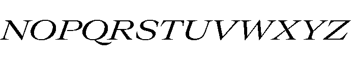 GTCanon LExtendedRegularItalic Font UPPERCASE