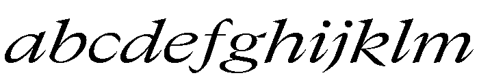 GTCanon LExtendedRegularItalic FONT