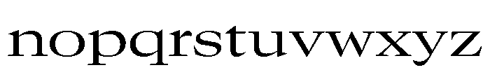 GTCanon LExtendedRegular Font LOWERCASE
