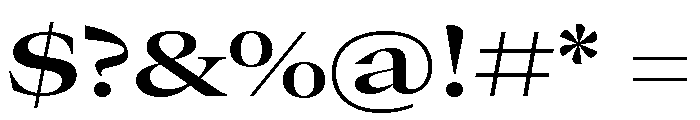 GTCanon LExtendedSemibold 2 Font OTHER CHARS