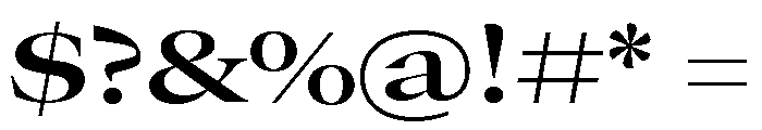 GTCanon LExtendedSemibold Font OTHER CHARS